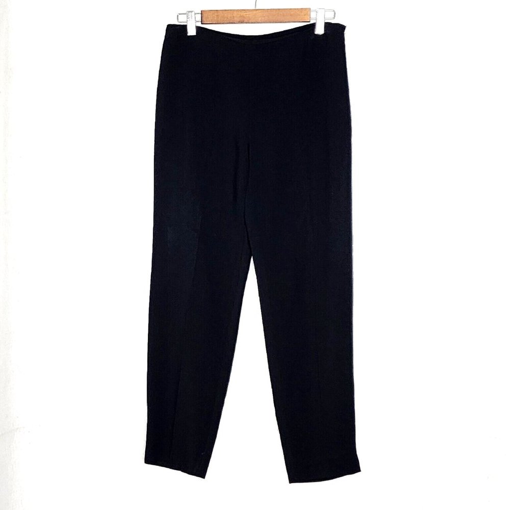 Antonio Berardi Women's Black Tapered Pants IT 42 * US 4-6 Made In Italy 30.5W
